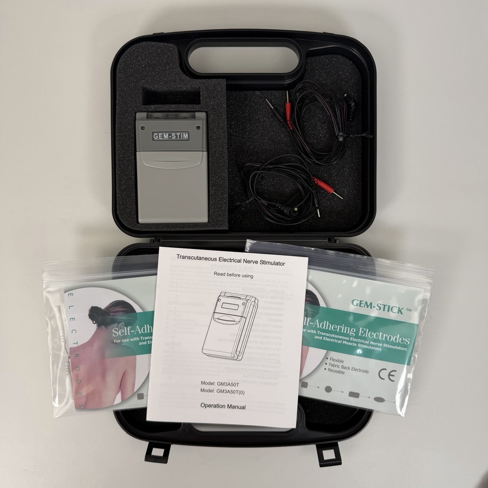GEM-STIM GM3A50T Transcutaneous Electrical Nerve Stimulator Black Electric TENS